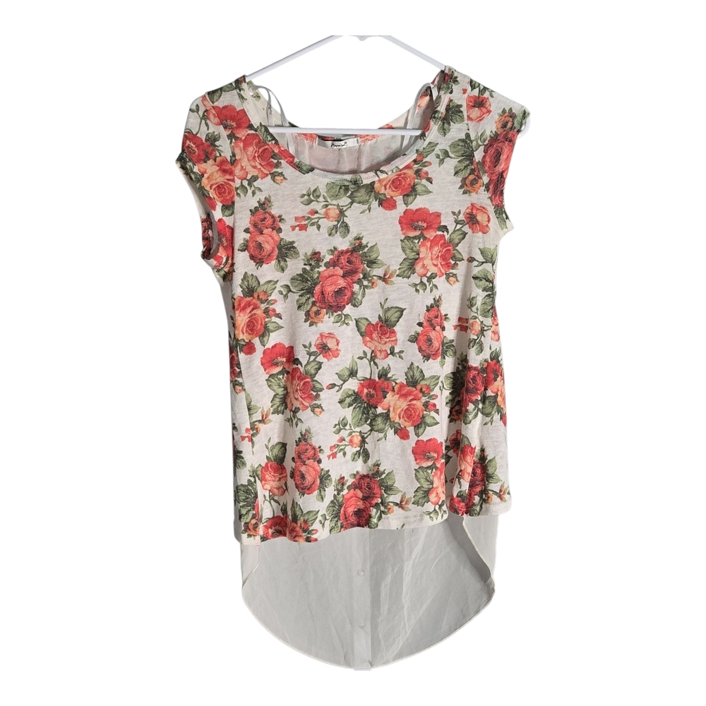 Papaya Floral Print Women's Top